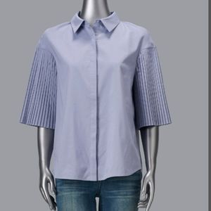 Simply Vera vera Wang pleat sleeve shirt